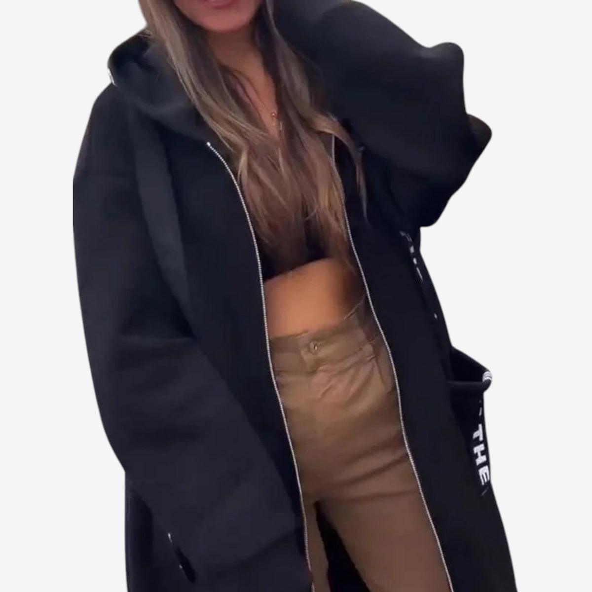 Farrah™ Oversized Hooded Long Coat