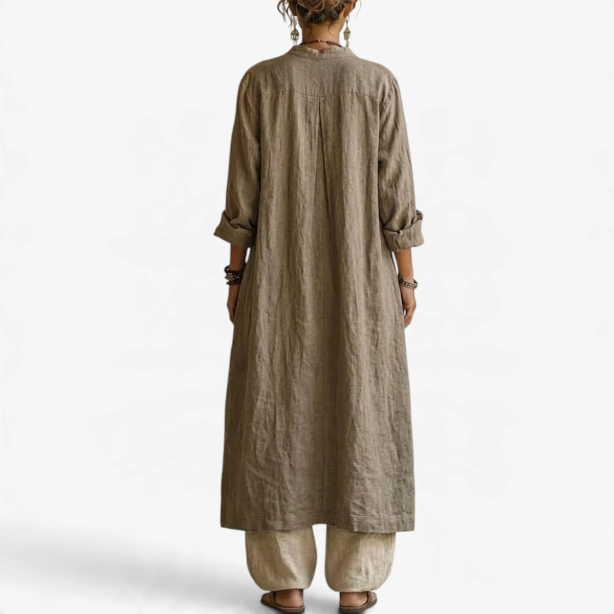 Sabine™ Linen Duster Wide-Leg Set